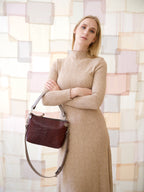 TOMMY leather bag with two handles - Crocodile pattern